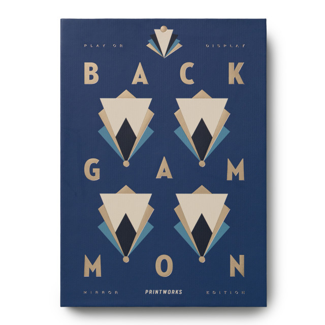 Printworks Classic Blue Art of Backgammon