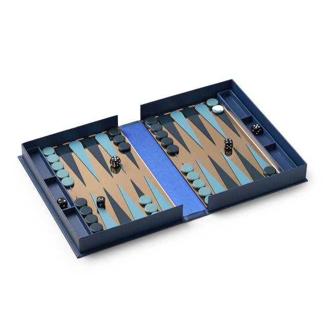 Printworks Classic Blue Art of Backgammon