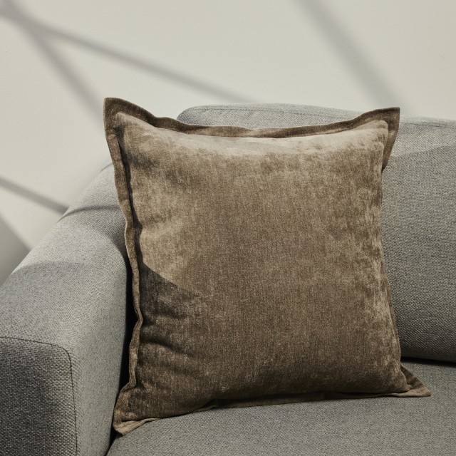 Thread Office Walnut Moretti Scatter Cushion With Feather Blend Inner, 50cm x 50cm