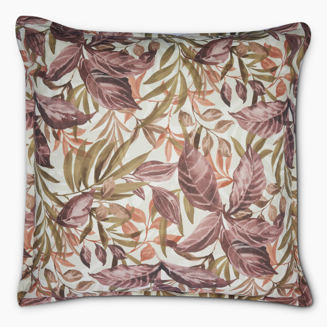 Thread Office Outdoor Tropique Rust Scatter Cushion with Feather Blend Inner, 60cm x 60cm