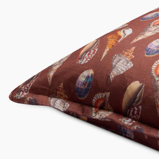Thread Office Ultramarine Shells Scatter Cushion Cover, 60cm x 60cm close up