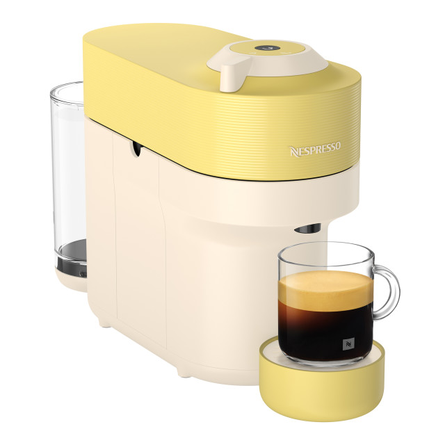 Nespresso Limited Edition Summer Vertuo Pop Coffee Machine Bundle - Sunny Yellow