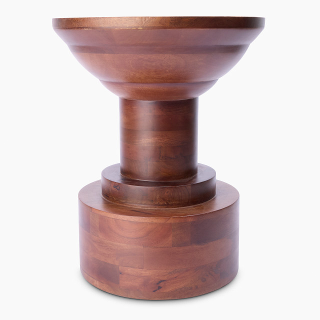 Thread Office Wooden Side Table front view