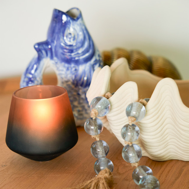 Thread Office Blue Ombre Soda Votive Candle Holder