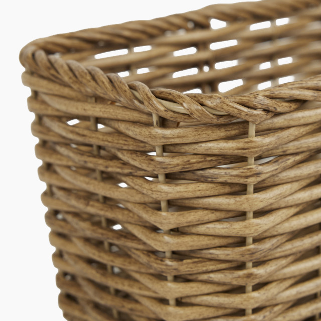 Thread Office Rattan Woven Long Rectangular Planter Basket - Medium