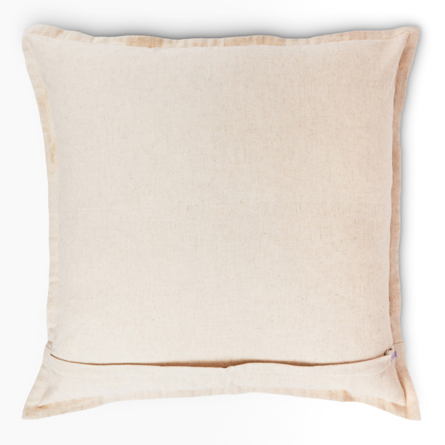 Thread Office Green Fern Embroidery Scatter Cushion With Feather Blend Inner, 60cm x 60cm