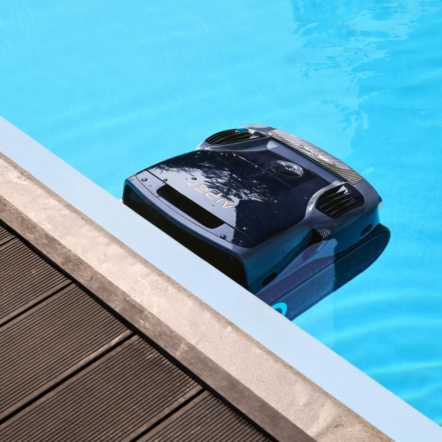 Aiper Scuba X1 Pro Max Robotic Pool Cleaner in pool
