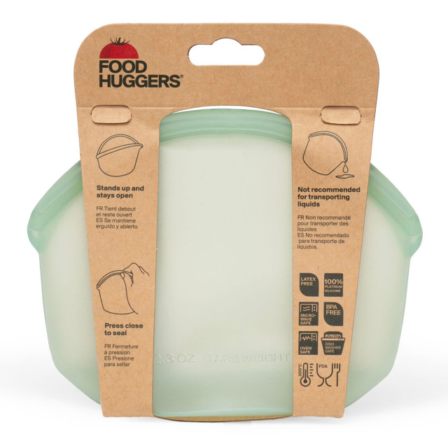 Food Huggers Reusable Silicone Hugger Bag, 400ml - Juniper packaging