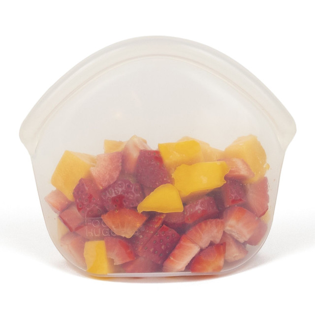 Food Huggers Reusable Silicone Hugger Bag, 400ml - Clear