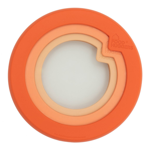Food Huggers Adjustable Silicone & Glass Lids, Set of 3 - Terracotta