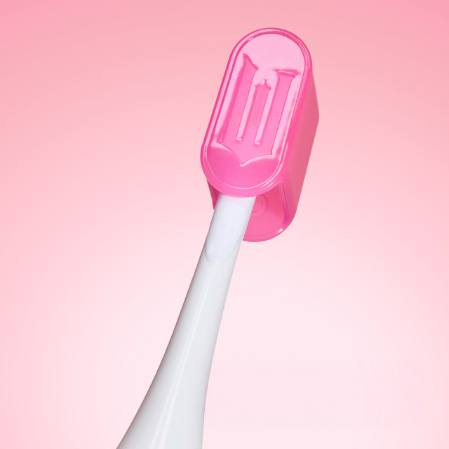 Ordo Sonic Edge Rechargeable Toothbrush - Wicked Popular Pink cover close up
