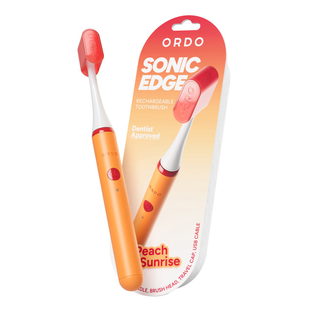 Ordo Sonic Edge Rechargeable Toothbrush - Peach Sunrise
