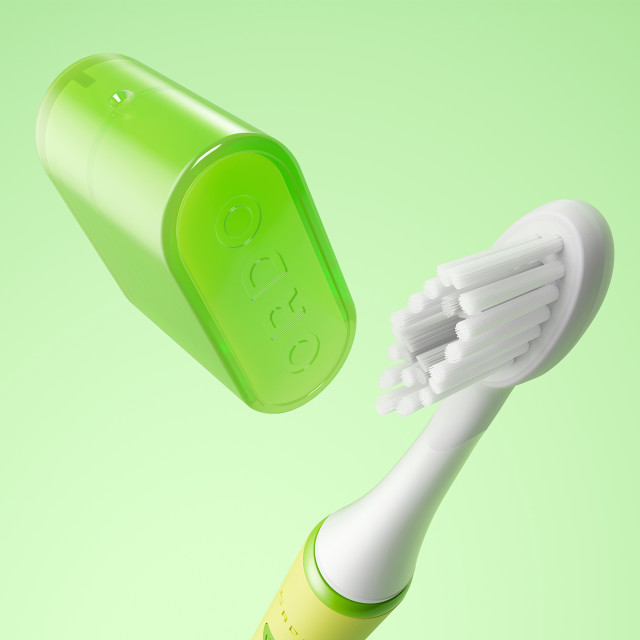 Ordo Sonic Edge Rechargeable Toothbrush - Lime Sorbet close up