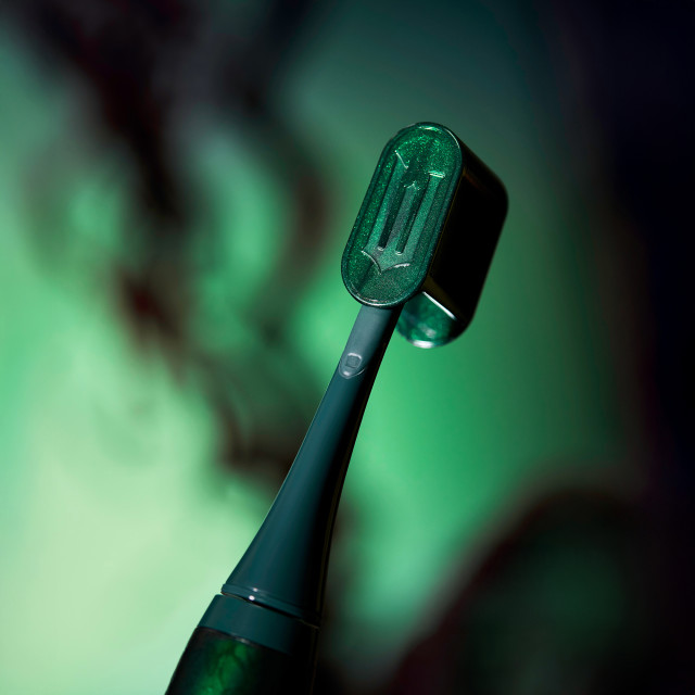 Ordo Sonic Lite Wicked Edition Electric Toothbrush - Wicked Elphaba Green cover close up