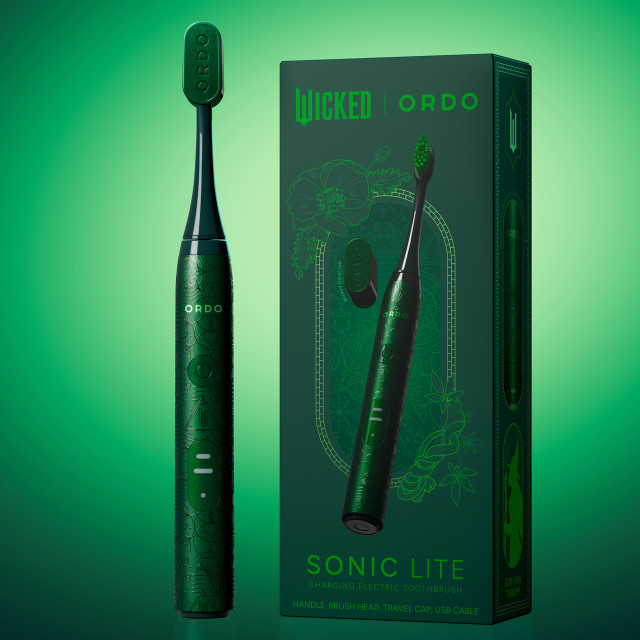 Ordo Sonic Lite Wicked Edition Electric Toothbrush - Wicked Elphaba Green with pachaging