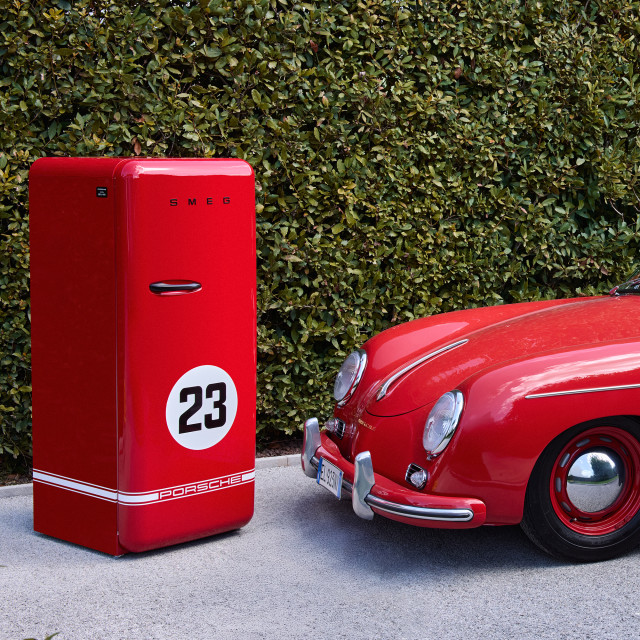 Smeg Porsche x Smeg Limited Edition 917 Salzburg Retro Full Fridge, 270L