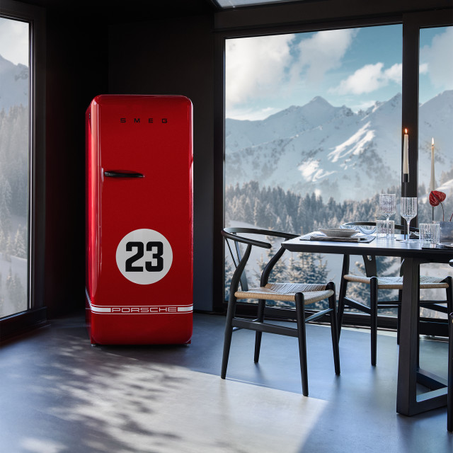 Smeg Porsche x Smeg Limited Edition 917 Salzburg Retro Full Fridge, 270L