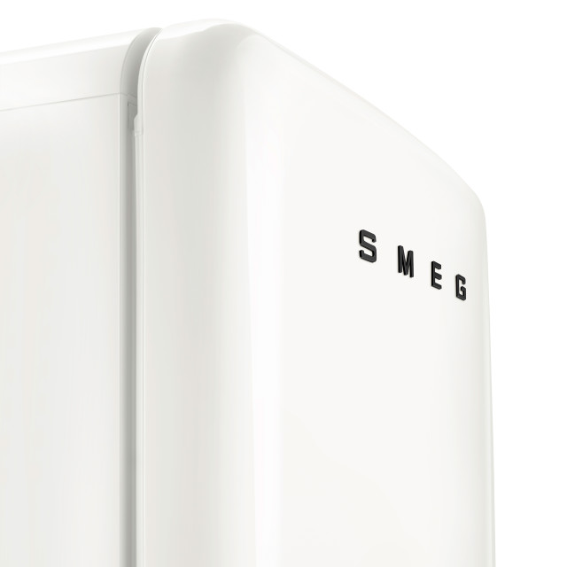 Smeg Porsche x Smeg Retro Style Full Refrigerator, 270L - Carrara White close up