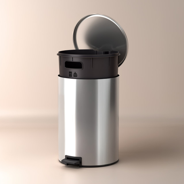 Tramontina Stainless Steel Pedal Bin with Removable Internal Bucket - 20L