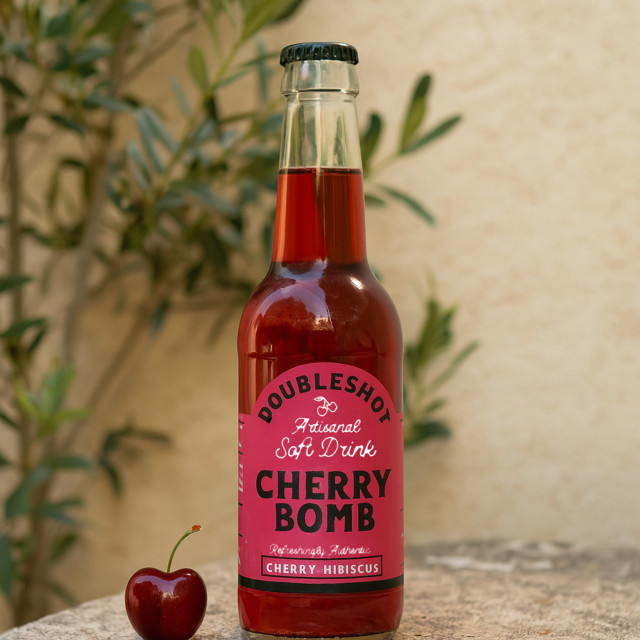 Doubleshot Coffee & Tea Cherry Bomb Soda, Pack of 6