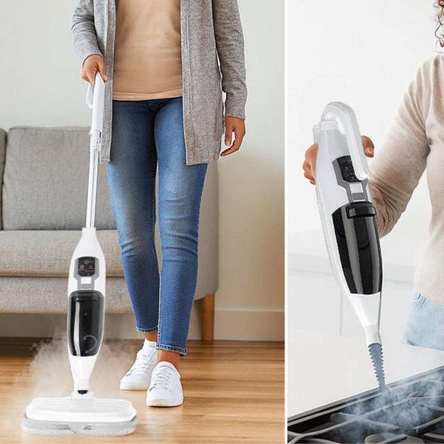 Milex Spin Steam Handheld Steamer & Mop Stick, 1300W