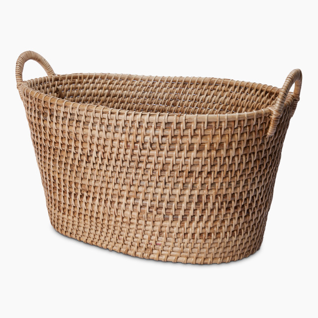 Thread Office Rattan Oval Large Storage Basket