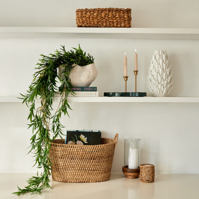 Thread Office Rattan Oval Large Storage Basket