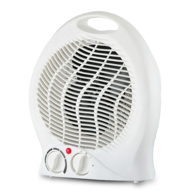 Alva White Electric Fan Heater, 2000W