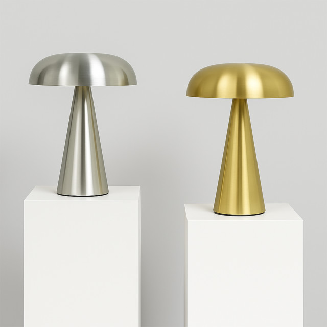 Maisonware Button Portable & Rechargeable Lamp - Gold