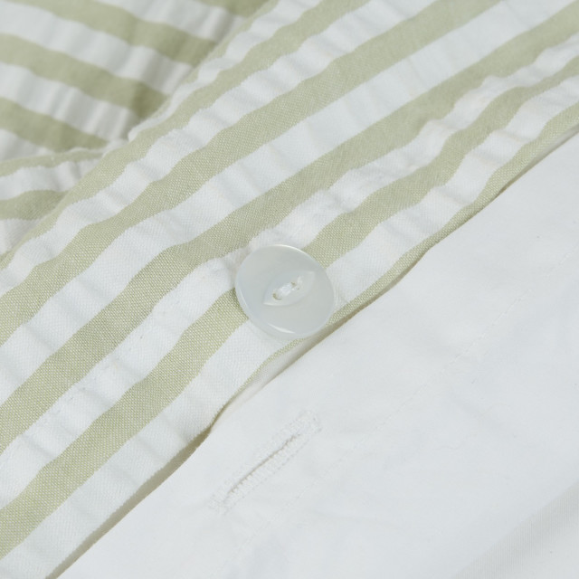 Thread Office Stripe Seersucker Duvet Cover Set - Super King