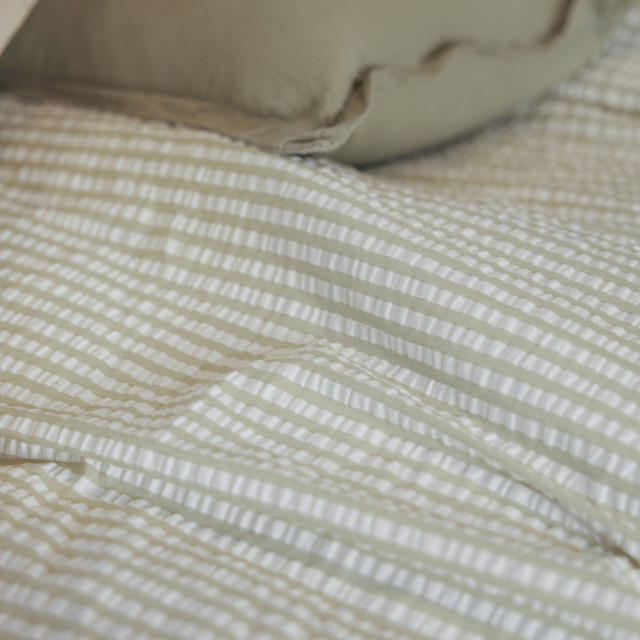 Thread Office Stripe Seersucker Duvet Cover Set