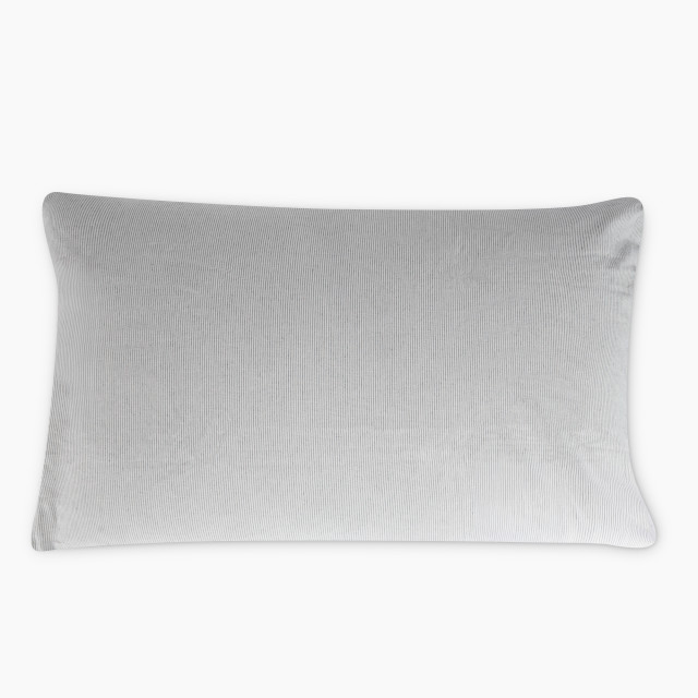 Thread Office Grey Yarn Dye Reversible Stripe Pillowcase side