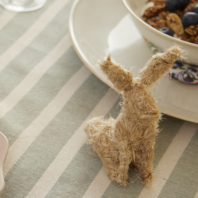 Andrea's Topiaries Natural Pampas Sitting Rabbit - Extra Small
