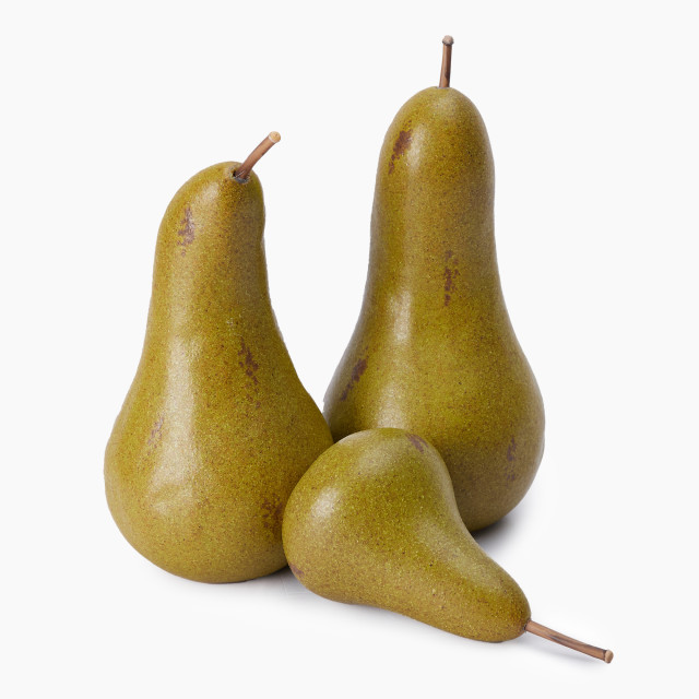Thread Office Ceramic Green Pear Objet, Set of 3