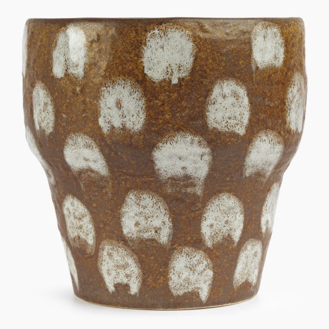 Thread Office Spotted Brown Ceramic Planter