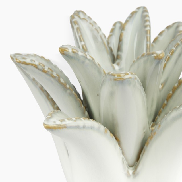 Thread Office Glazed Ceramic Pineapple Head Candle Holder