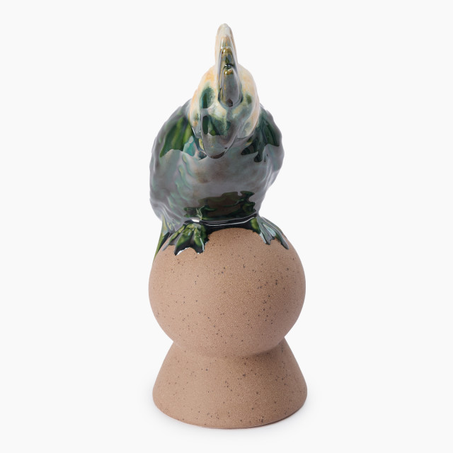 Thread Office Ceramic Green Cockatoo Objet