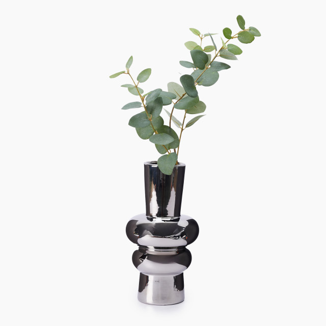 Thread Office Silver Stack Bubble Vase