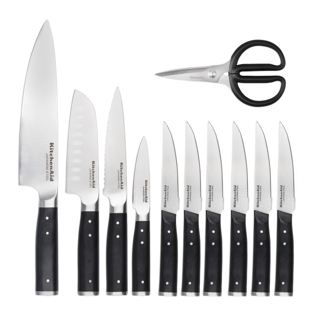 KitchenAid Gourmet Forged Knife Block Set, 11-Piece