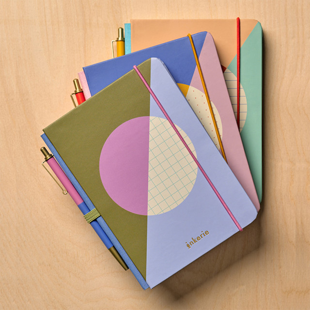 Inkerie Grid Mini Notebook & Pen