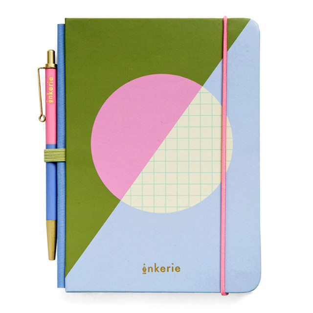 Inkerie Grid Mini Notebook & Pen