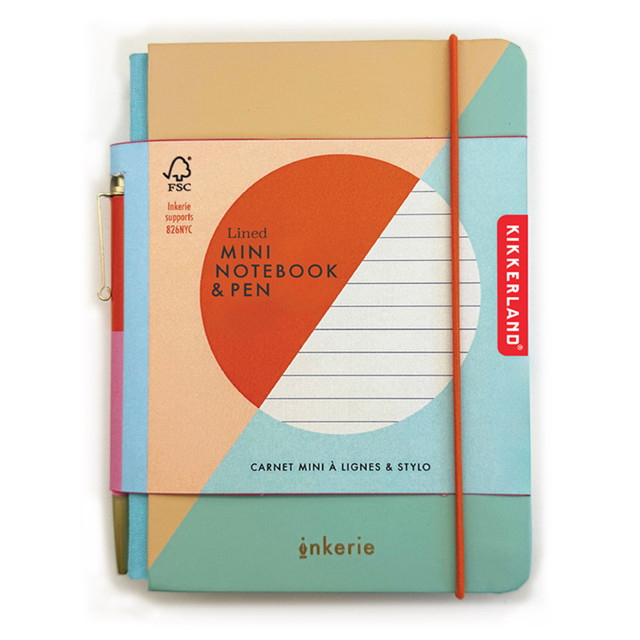 Inkerie Lined Mini Notebook & Pen