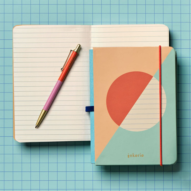 Inkerie Lined Mini Notebook & Pen
