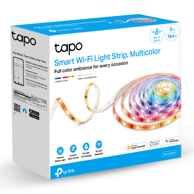 TP Link Tapo L930-5 Smart RGBIC Waterproof Light Strip, 5m