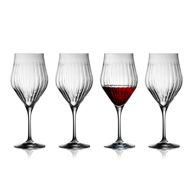 Lyngby Ane Red Wine Glasses, Set of 4