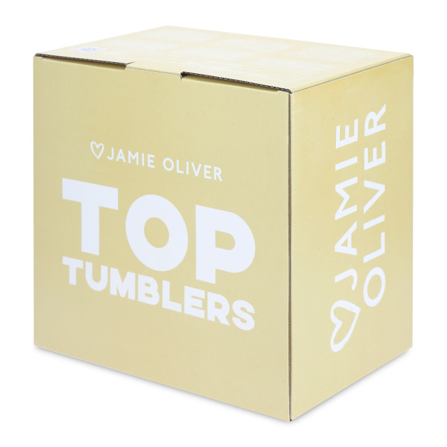 Jamie Oliver Big Love Glass Tumblers, Set of 4