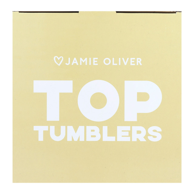 Jamie Oliver Big Love Glass Tumblers, Set of 4
