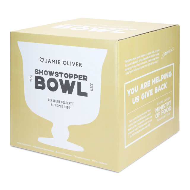 Jamie Oliver Big Love Glass Showstopper Serving Bowl, 22cm
