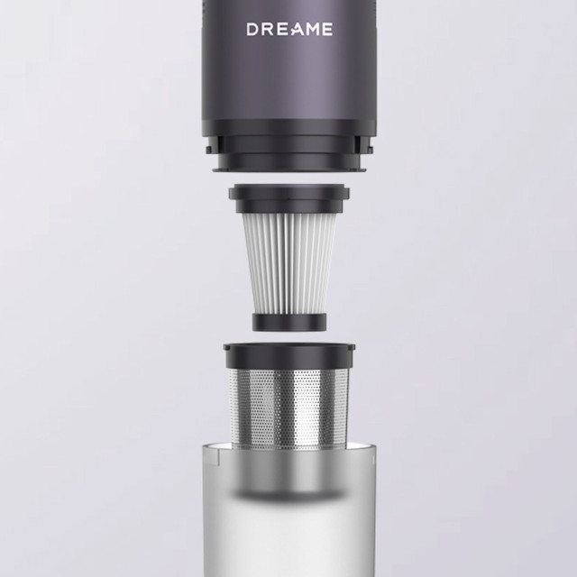 Dreame E10 Handheld Car Vacuum Cleaner close up of filter