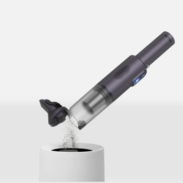 Dreame E10 Handheld Car Vacuum Cleaner clearing out dirt